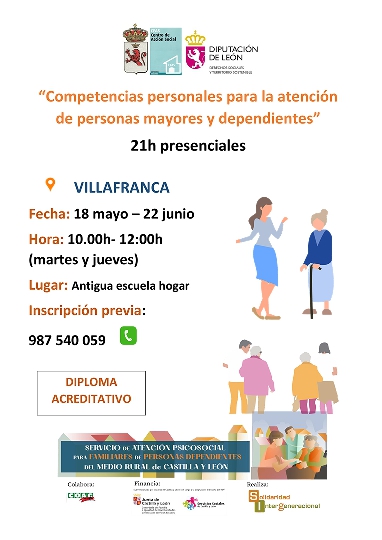 Foto de Competencias personales para la atención de personas mayores y dependientes